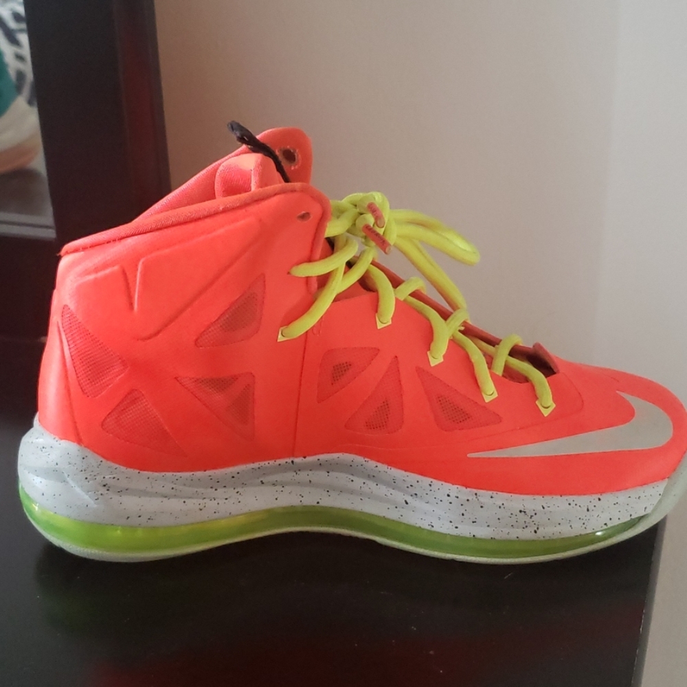 Neon Oranga and Yellow Nike Lebrons